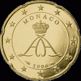 20 Cent UNC Monaco